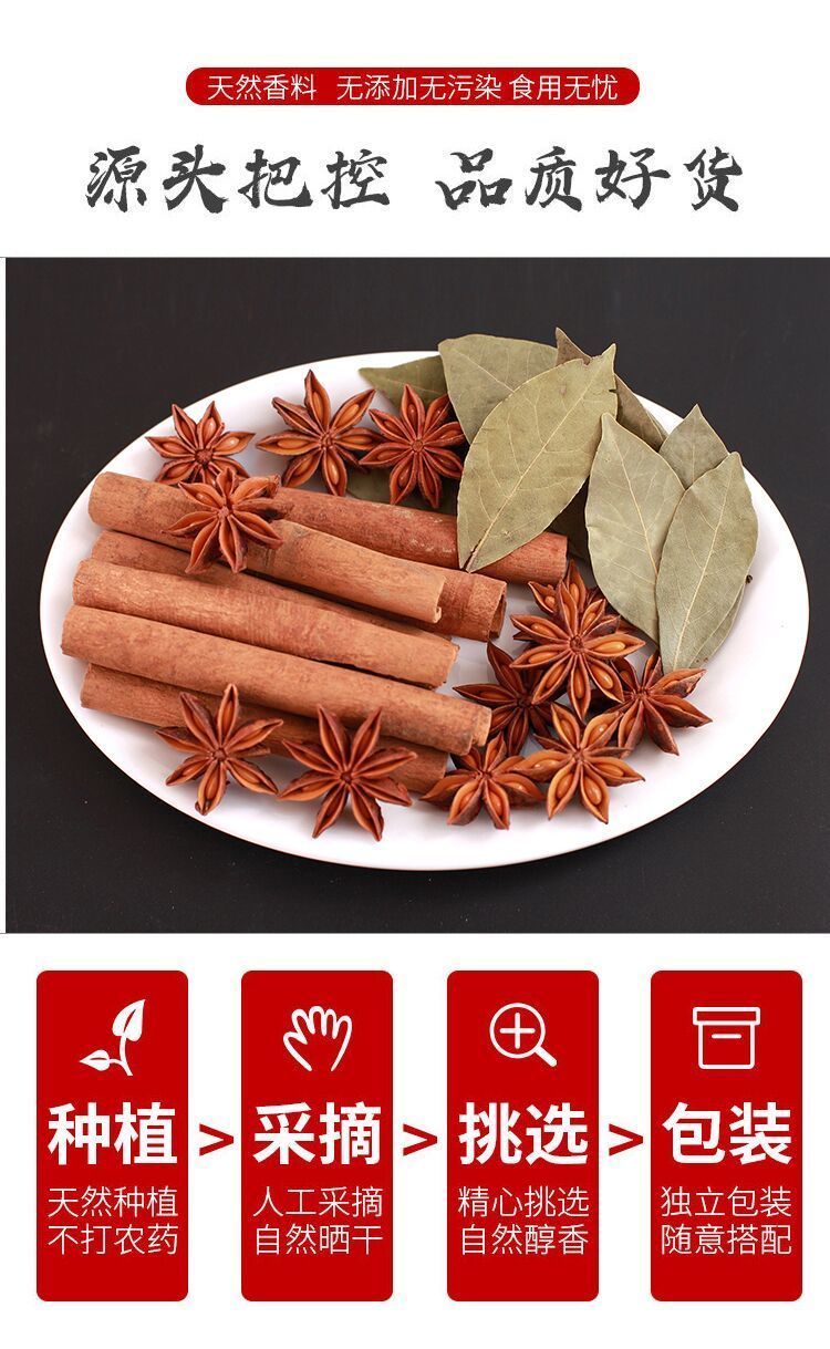 新货广西八角大料香料卤味调料产地直供批发卤肉香料大全 八角100克