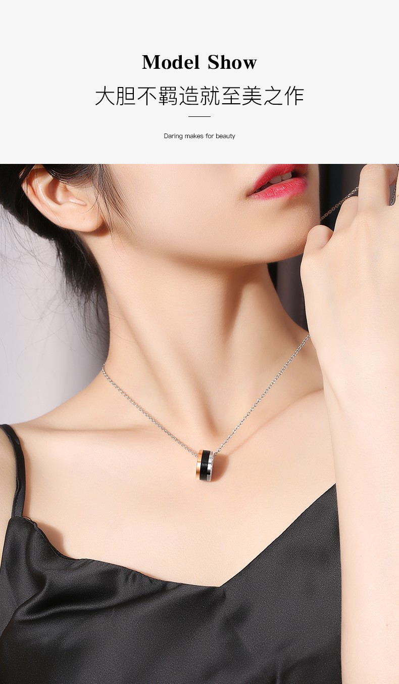 法瑞丝情侣项链男潮夏季小众设计感嘻哈欧美不掉色吊坠送男朋友老公