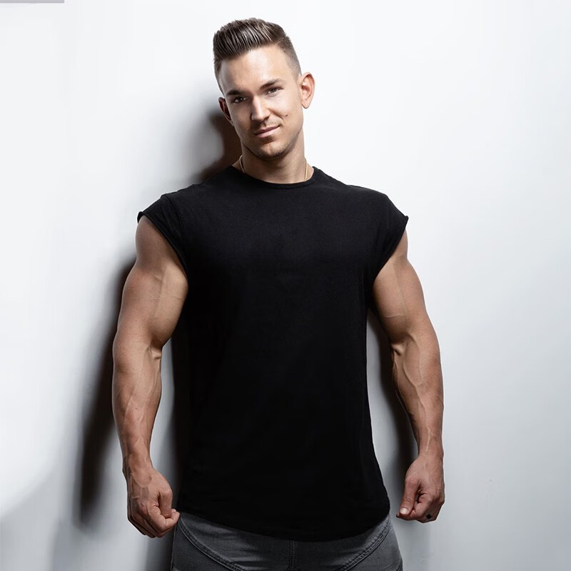 硬汉衣服显壮显肌肉显身材腹肌胸肌衣服夏季运动衫健身撸铁运动恤短袖