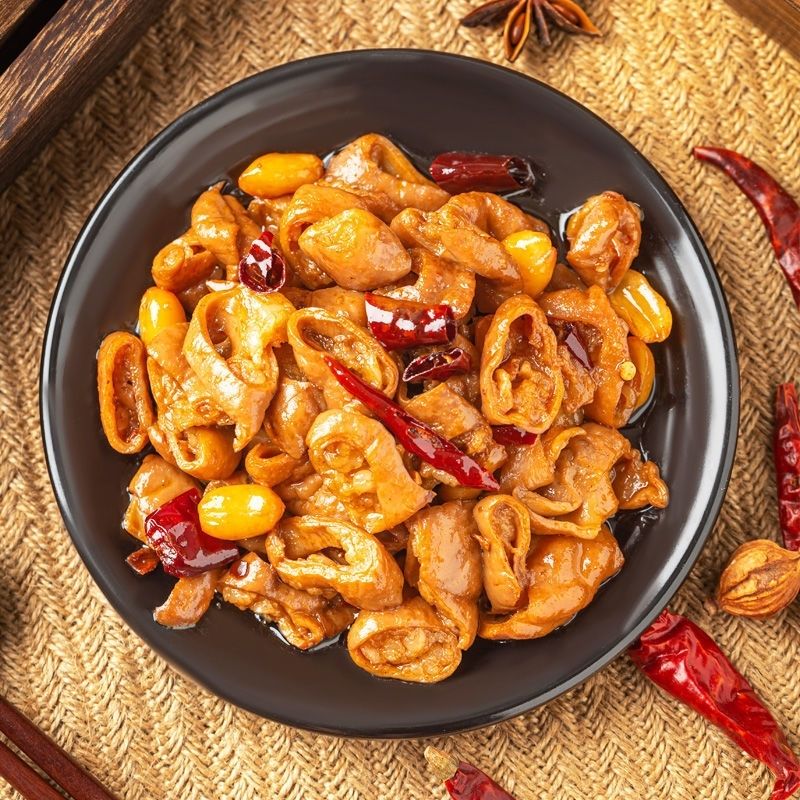 五香全熟猪大肠 火锅烧烤食材 爆炒麻辣干锅配菜免洗卤猪肥肠 白色 2