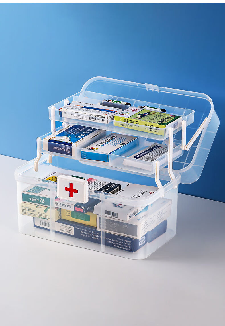 医药箱家用多功能特大号多层医药箱多功能家用药箱手提急救箱家庭箱大