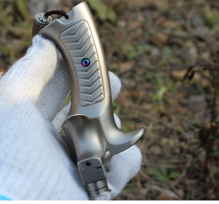 崛适新款高端钛合金弹弓终结者移动弓门夹片圆头快压扁皮高精准度铝