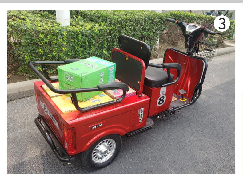 中老年代步电动车老头乐三轮电瓶老年老人家用小型接孩子装货大功率