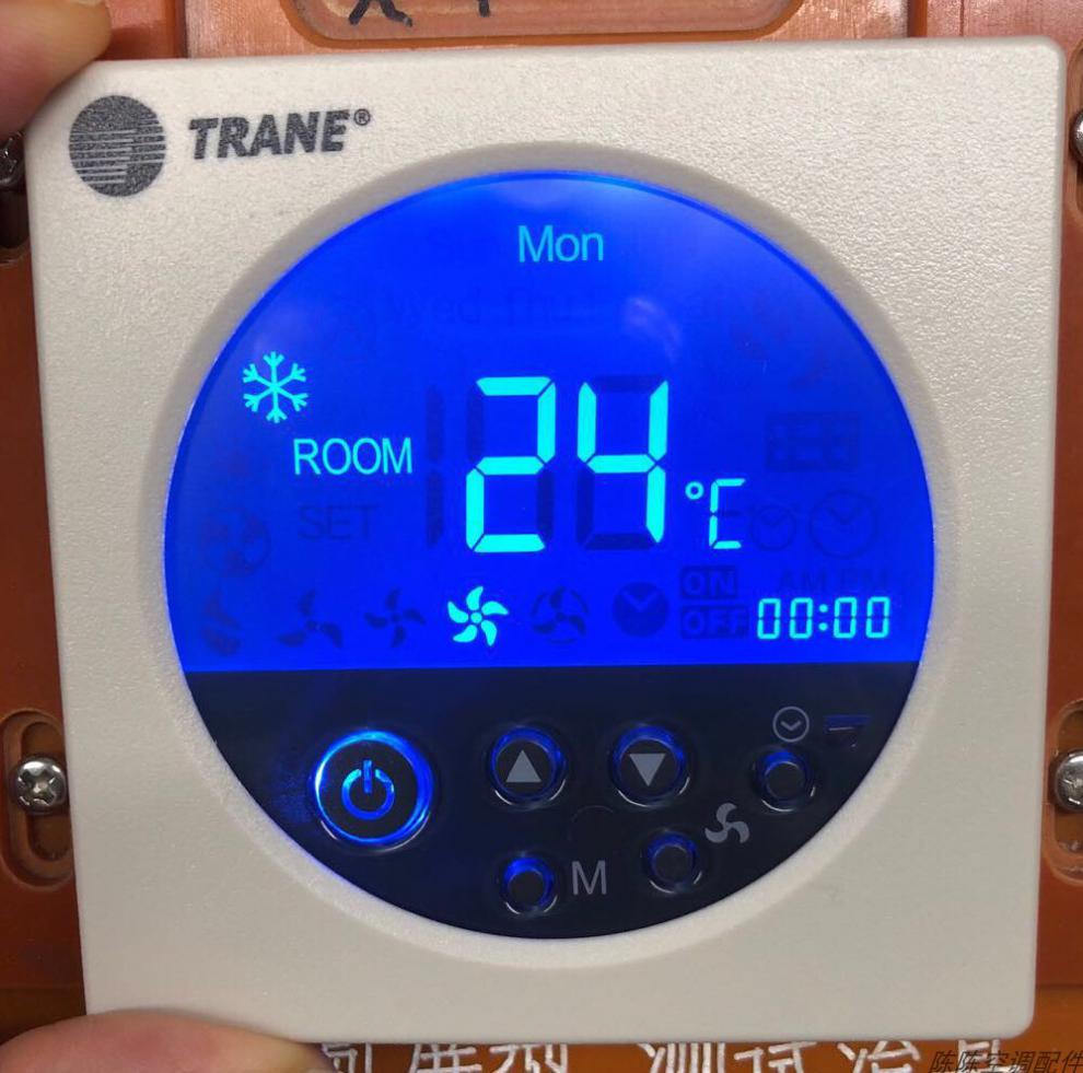 特灵空调面板特灵中央空调液晶温控器特灵tm5x风机盘管开关空调液晶