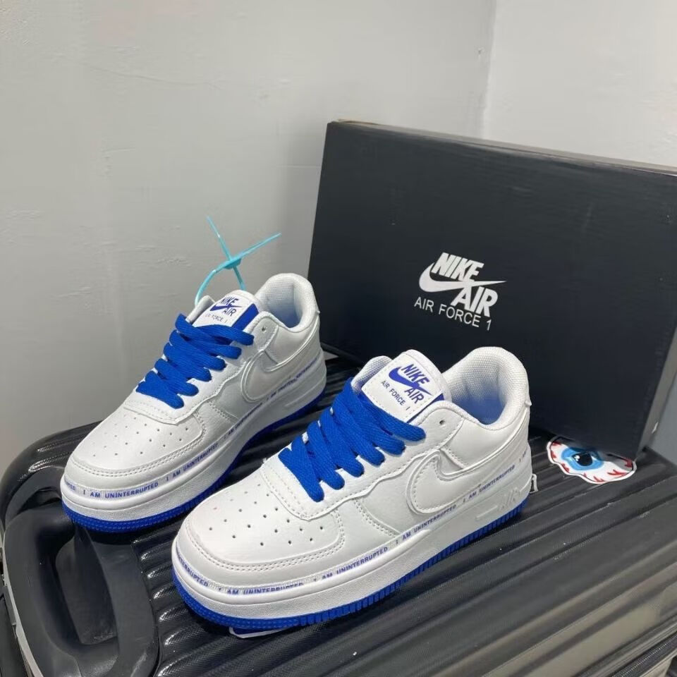 【官方自营旗舰店 】af1白蓝涂鸦马克笔空军一号学生男女板鞋休闲运动