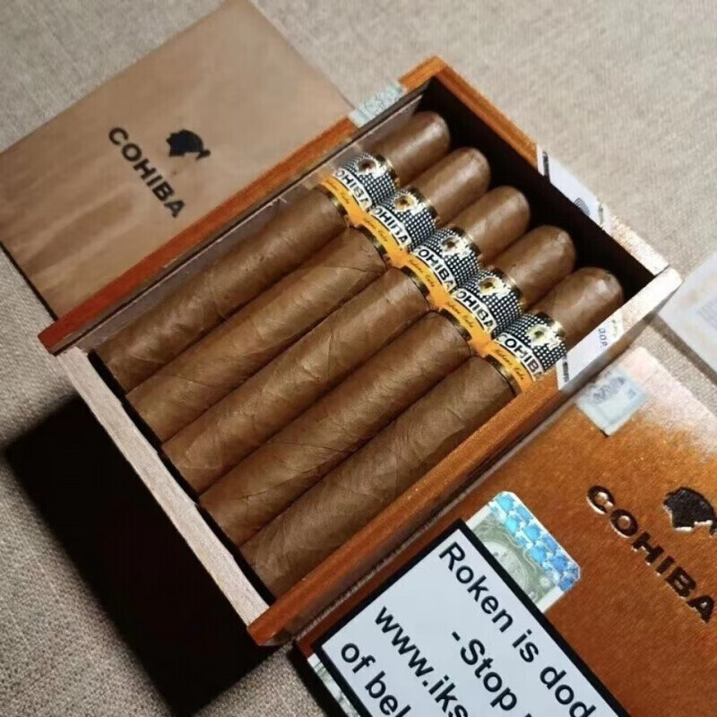 正古巴大雪茄手工国产特香粗细男士女茶烟单支好抽礼盒黑雪茄20支