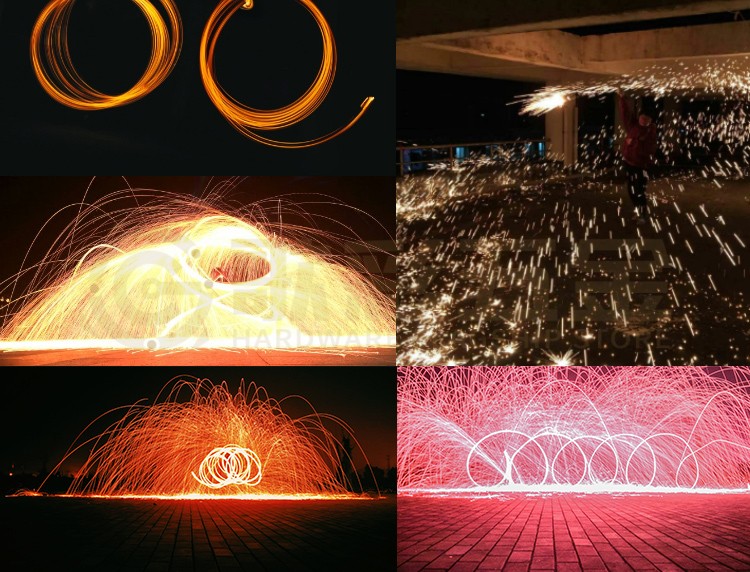 钢丝棉仙女烟花烟火棒网红手甩铁甩焰火铁丝棉手持打铁花 1卷钢丝棉1