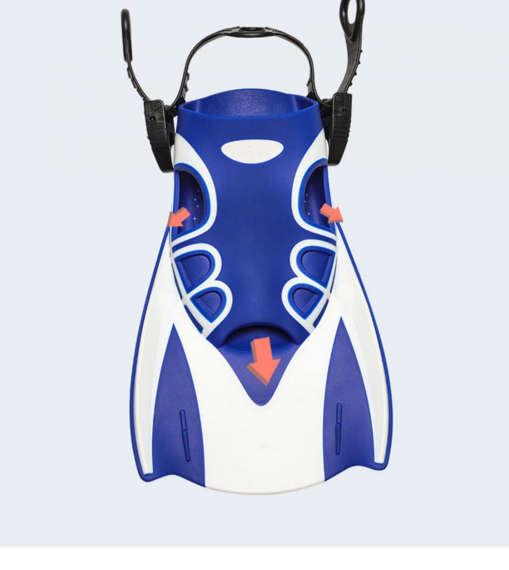 清爽夏季脚蹼成人短款游泳脚蹼训练脚板游泳潜水专用脚蹼男女轻便潜水