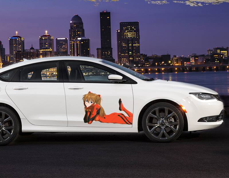 绫波丽贴纸eva新世纪福音战士汽车贴纸二次元明日香车身贴绫波丽动漫