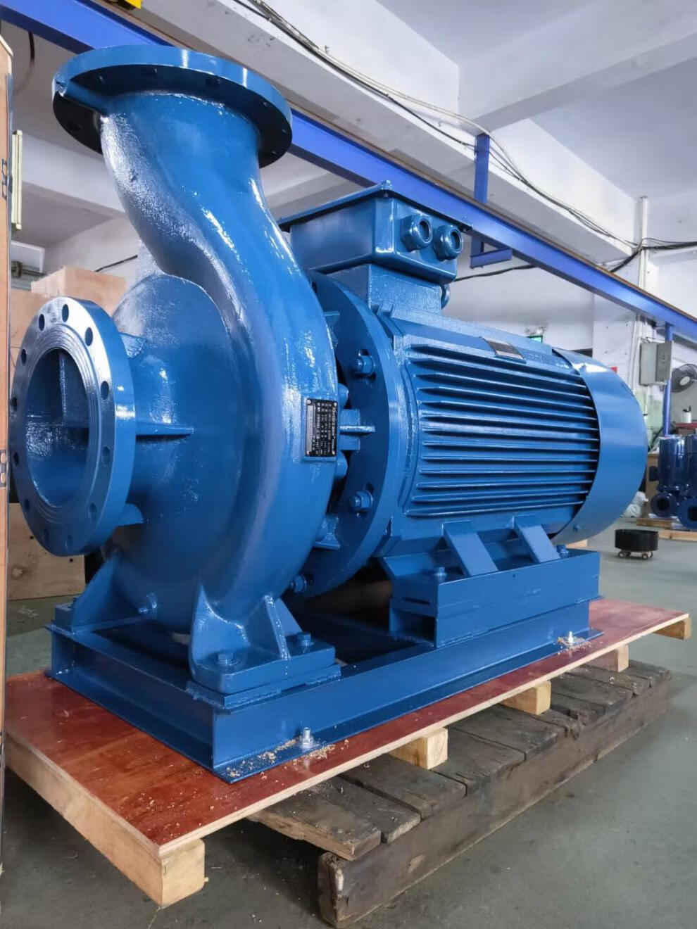 立式管道泵irg离心泵380v三相工业增压泵锅炉冷却循环水泵大功率藏青