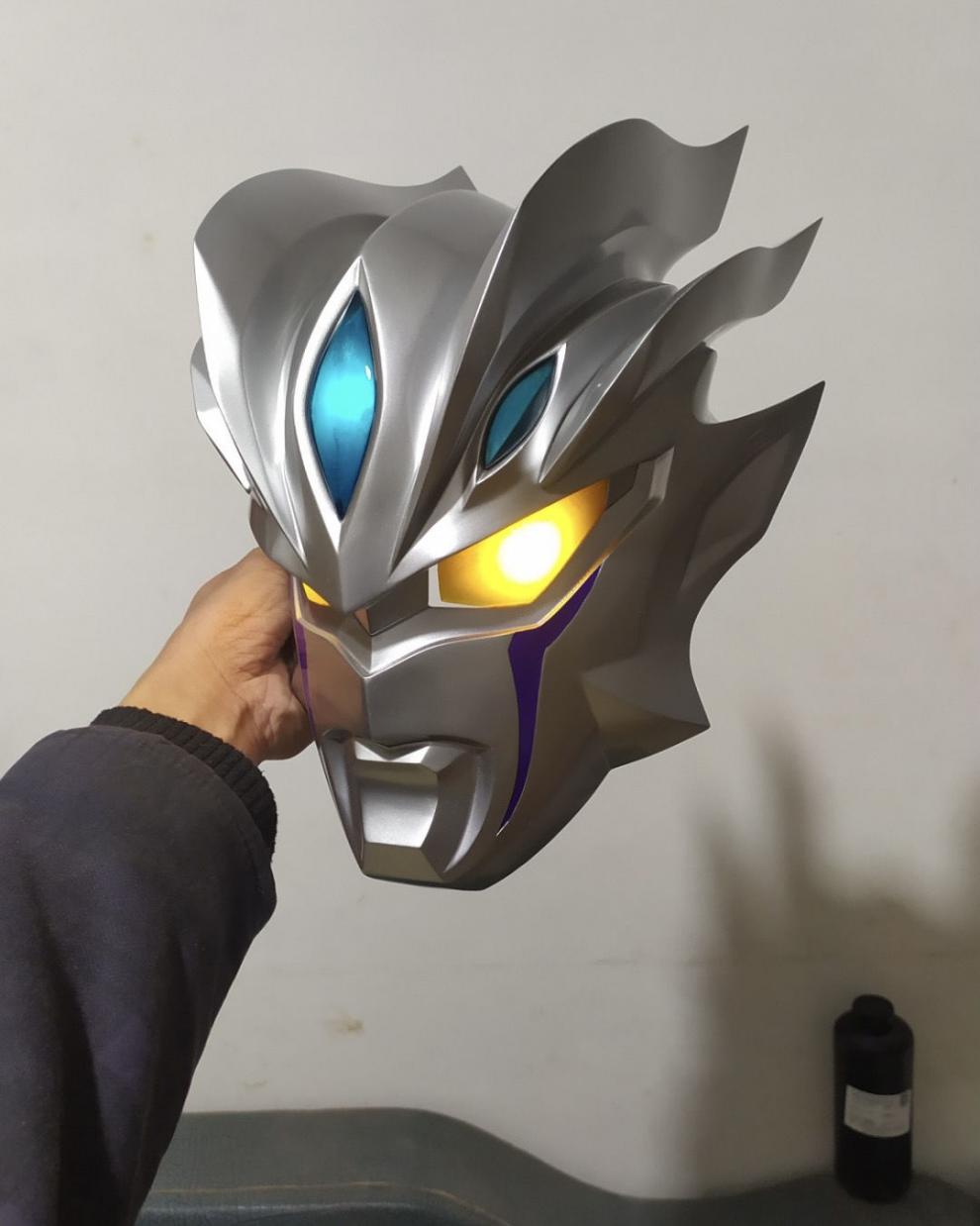 猛仕将 智能迪伽赛罗奥特曼头套触控头标可拿下来cosplay头盔耐摔