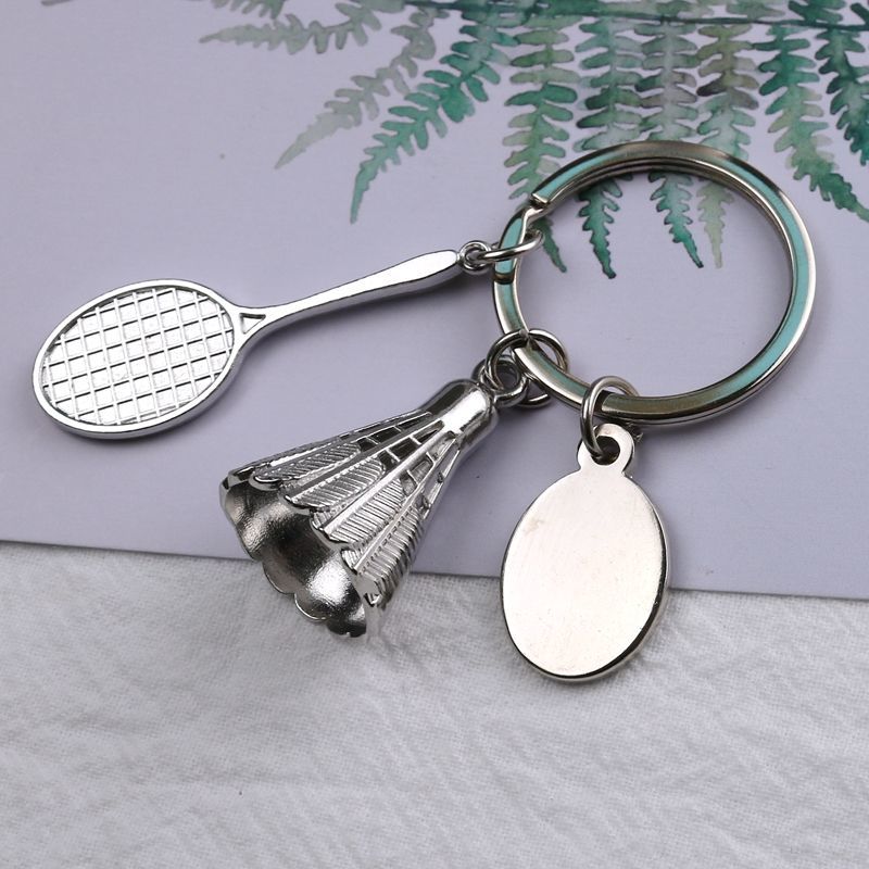 球挂件羽毛球挂件名字定制钥匙扣一对书包挂饰情侣装饰羽毛球不带吊牌
