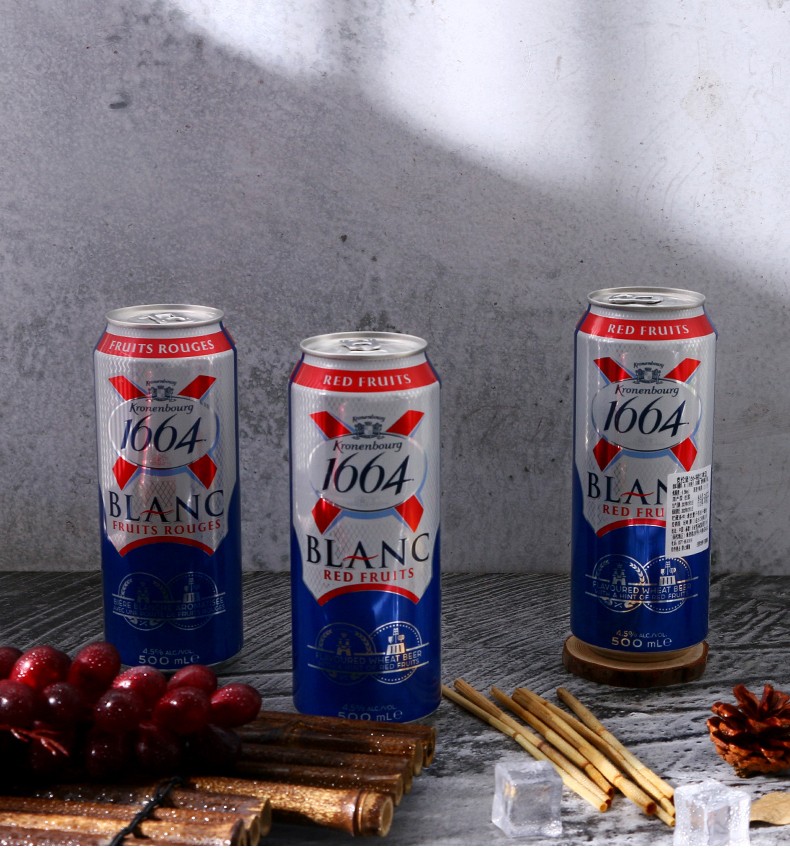 1664啤酒俄罗斯啤酒克伦堡kronenbourg1664白啤酒1664黄白各12听组合