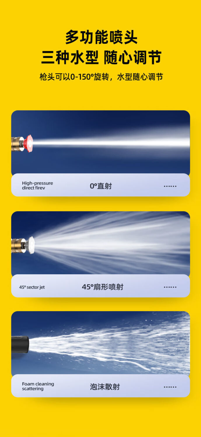 无线洗车工具高压喷水枪家用多功能强力清洗打药机洗车神器88888vf