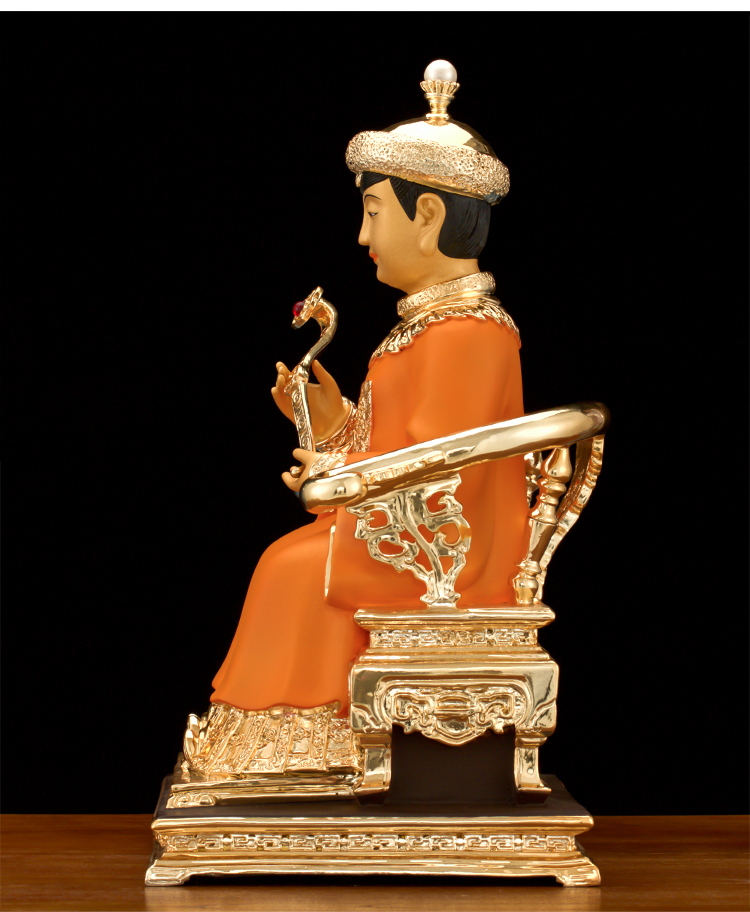 奶神像彩绘胡黄常蟒东北保家仙铜仙家摆件 12寸彩衣黄三太爷/尊【图片