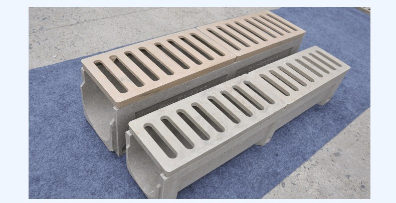 定制排水沟u型槽树脂混凝土不锈钢缝隙式成品线性排水沟盖板铸铁定制