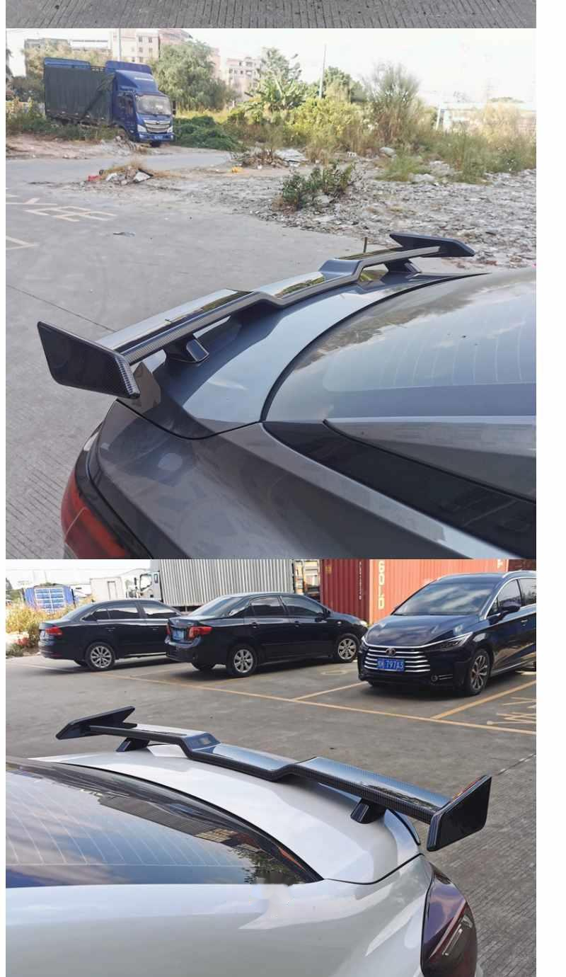 适用于汽车通用尾翼改装三厢通用免打孔海鸥尾翼跑车翼粘贴式尾翼运动