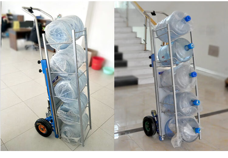 定制适用爬楼神器电动下上楼梯搬货运爬楼车手推冰箱220载重王工具爬