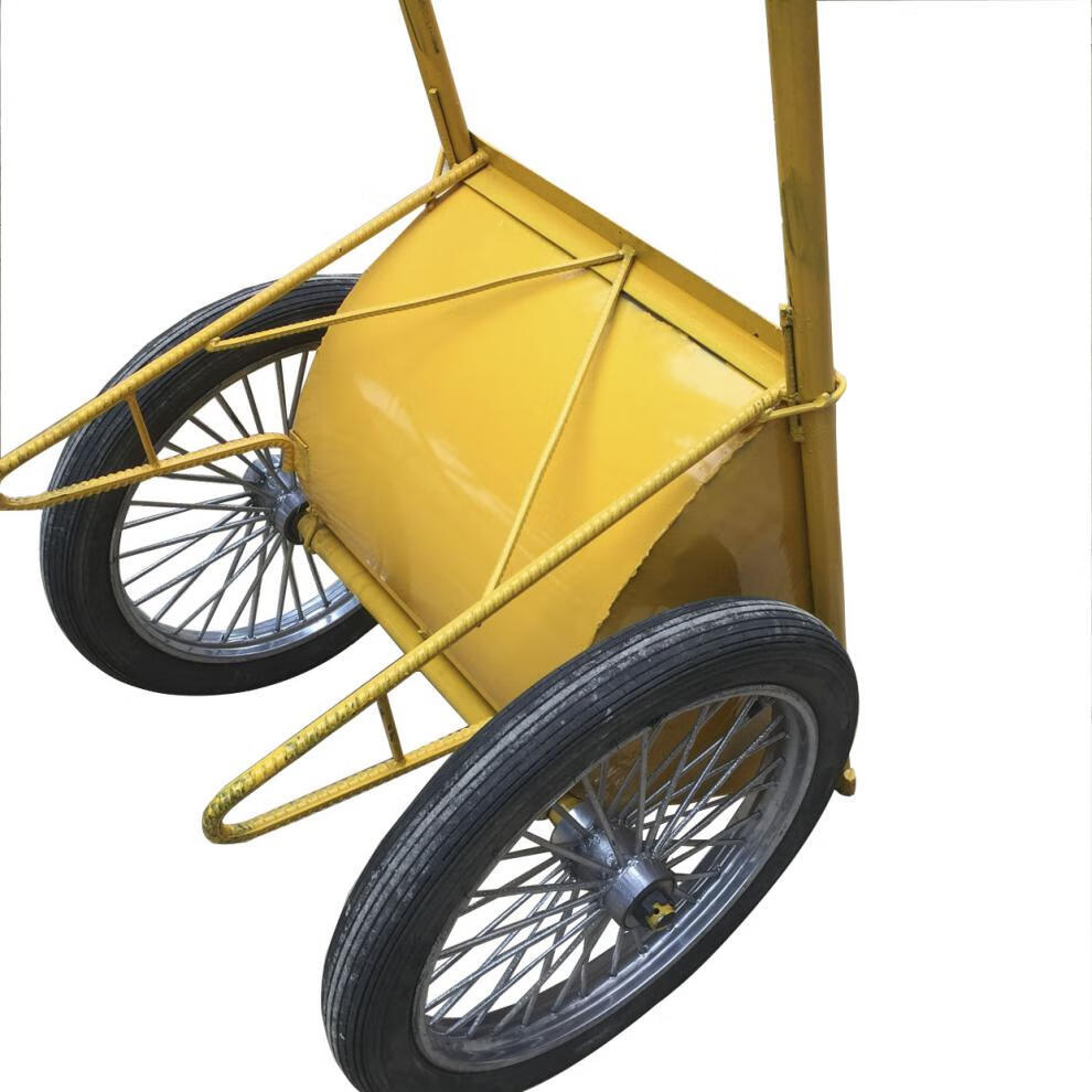 斗车打气建筑工地两轮手推水泥灰运输翻斗人力车板车轮农用70宽车斗