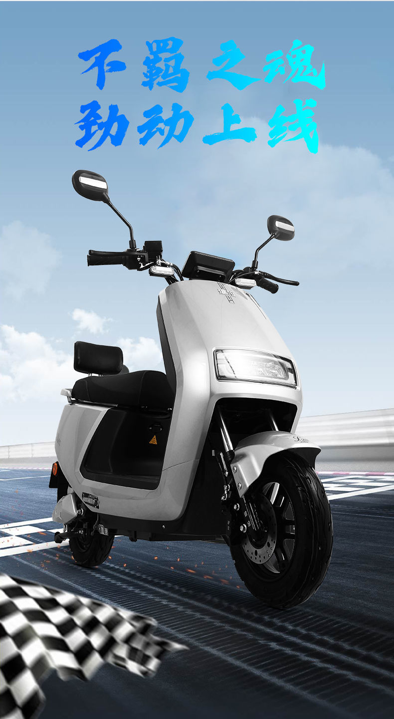 建设电动车成人电瓶车60v72v电动摩托车电摩双人助力车外卖长跑王旗舰