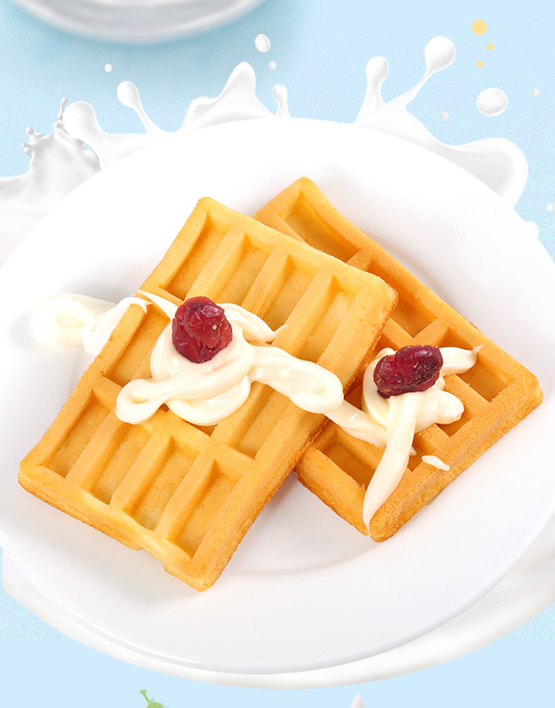 华美华夫饼原味糕点1200g面包整箱营养早餐休闲零食下午茶原味1200g