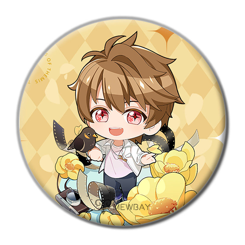 未定事件簿周边徽章夏彦莫弈陆景和左然游戏动漫二次元胸针挂饰品 可