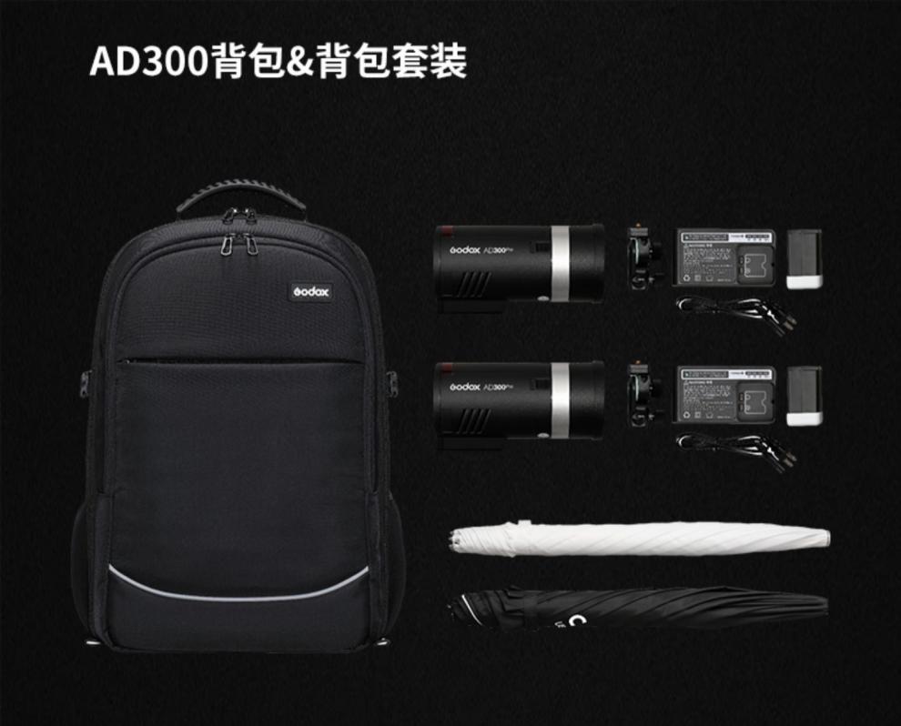 神牛(godox)ad300pro外拍灯ttl户外便携拍照高速商业摄影补光闪光灯