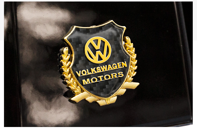 途昂 碳纤纹车标贴2只【典雅金】【图片 价格 品牌 报价】-京东