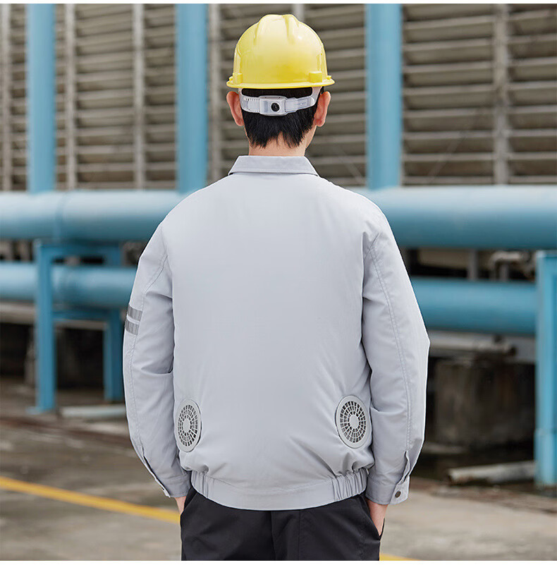 衣普西隆 带风扇的衣服空调服男夏季迷彩智能空调服户外充电工地制冷