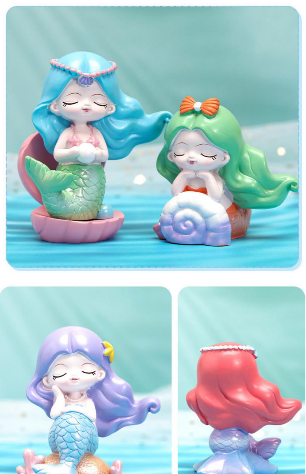 海洋之心美人鱼女孩盲盒玩具网红新款男生版女孩儿童生日礼物 漫步