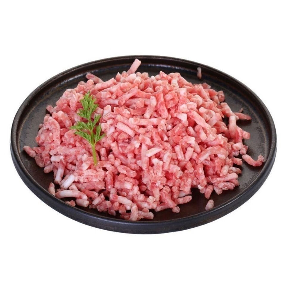 新鲜冷冻猪肉馅瘦肉馅肥肉馅农家散养猪肉馅新鲜营养精品猪肉馅3斤纯