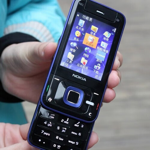 nokia/诺基亚 n81 滑盖按键移动联通3g怀旧经典学生 黑色移动联通版