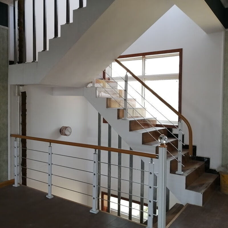 楼梯扶手碳钢楼梯扶手护栏别墅阁楼室内阳台护栏围栏pvc简约护栏