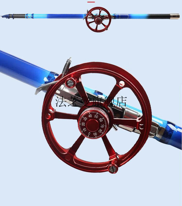 盘车溪流竿2022新款定位前打竿不剪线谷麦逗钓竿超轻超硬19调鱼竿车盘