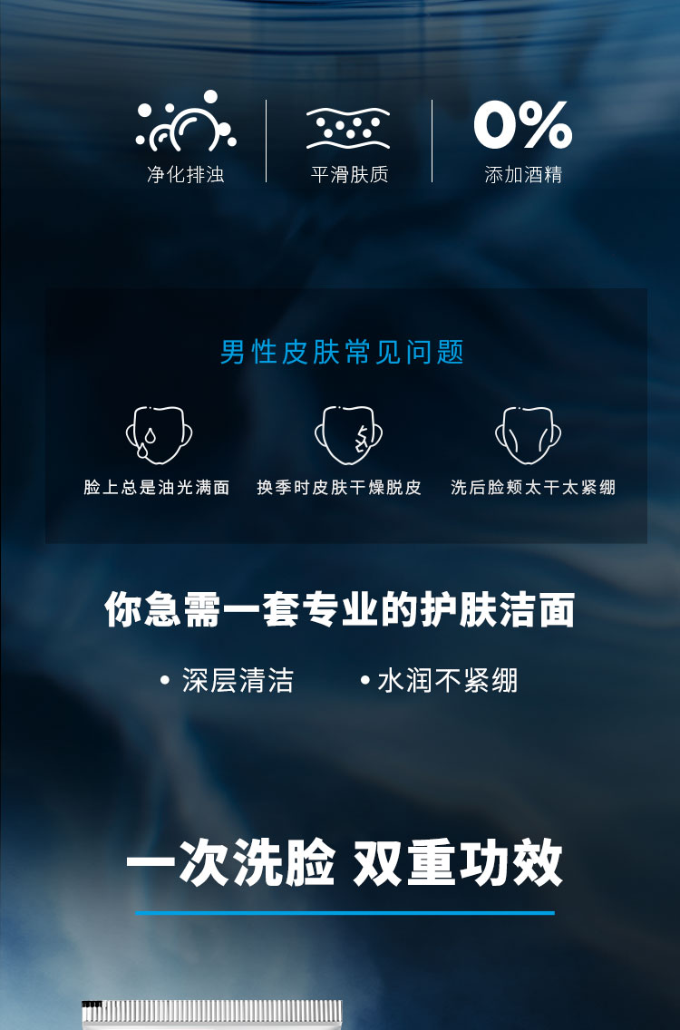 欧莱雅（LOREAL） 男士洗面奶控油深层清洁排浊洁面男青少年控油男生礼物学生 控油炭爽抗黑头100ml*2+50ml*2