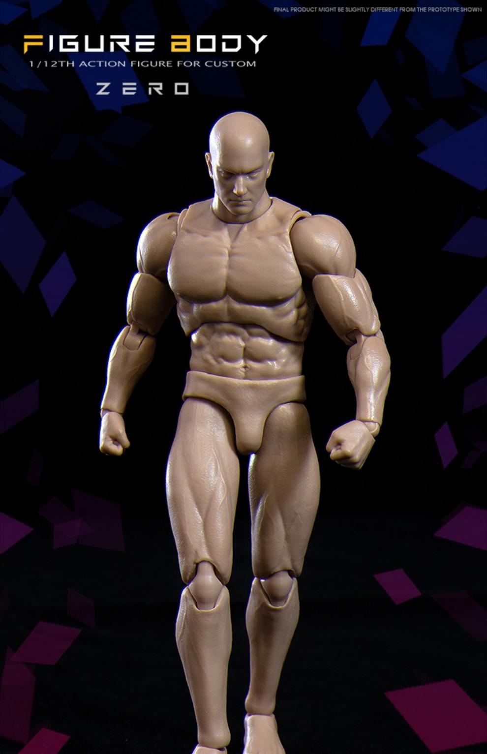 vtoys素体现货 1/12 6关节可动系列 美术绘画肌肉人偶gwtoys素体 vsd