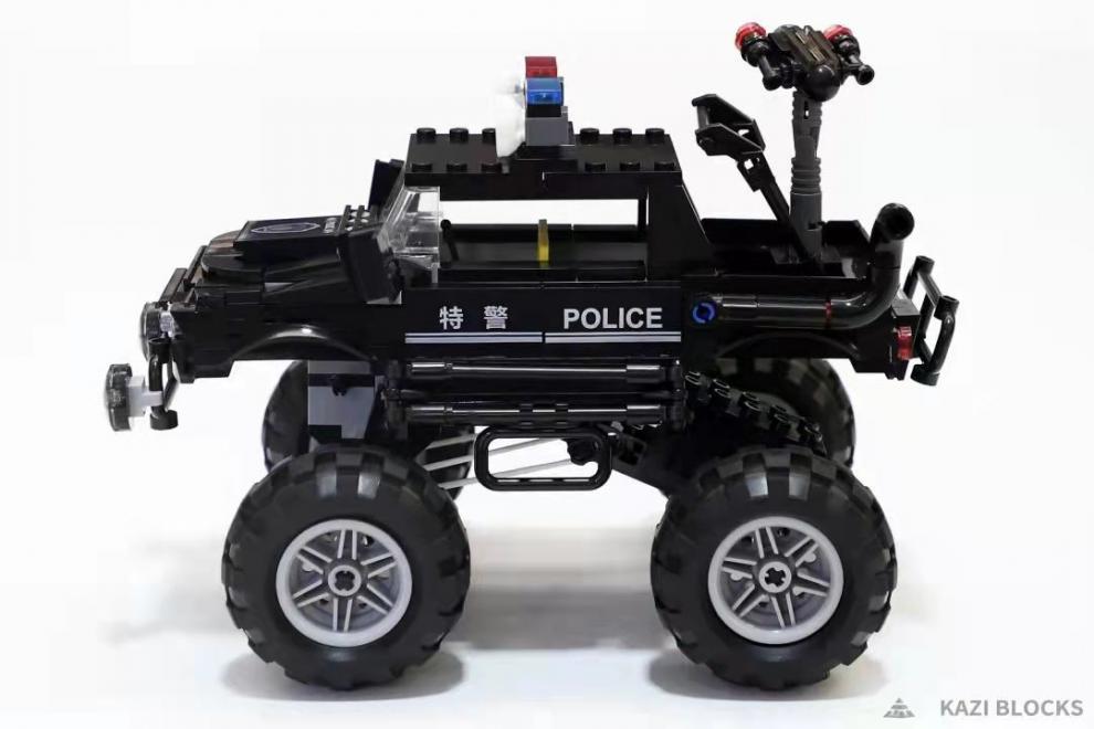 乐高lego警察特警车防爆车巡逻车小颗粒积木拼装玩具超跑防爆车451