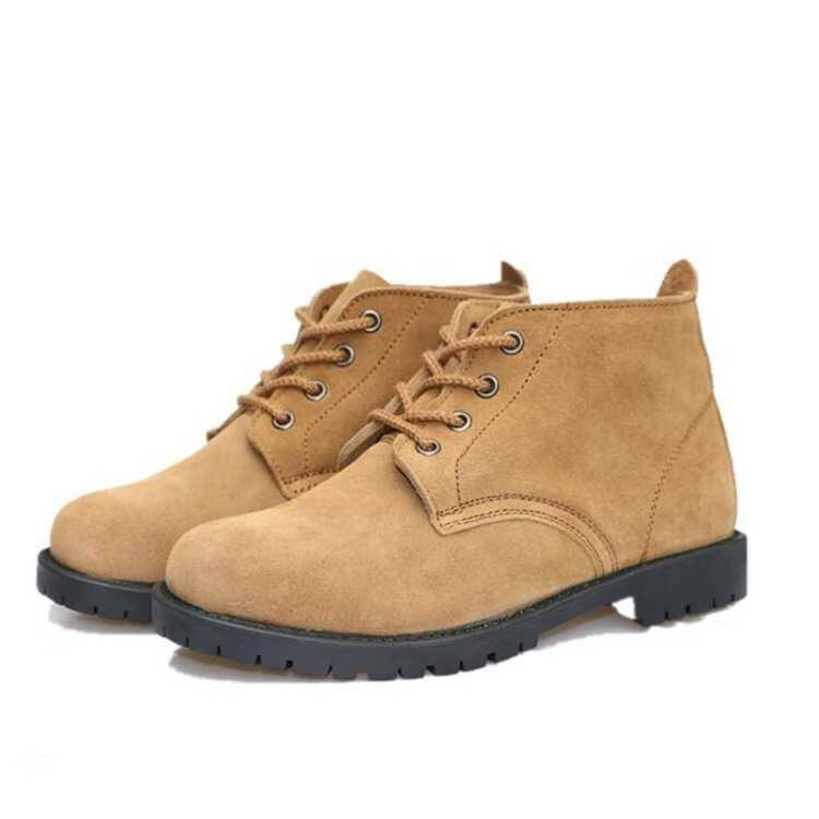 希尔库班高帮翻毛皮鞋劳保鞋工作鞋男橡胶底真皮四季电焊工鞋工地鞋工