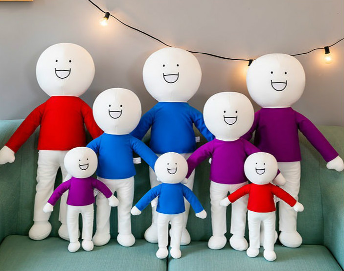 小蓝和他的朋友们欠扁的小红小紫 小蓝和他的朋友玩偶毛绒玩具小红小