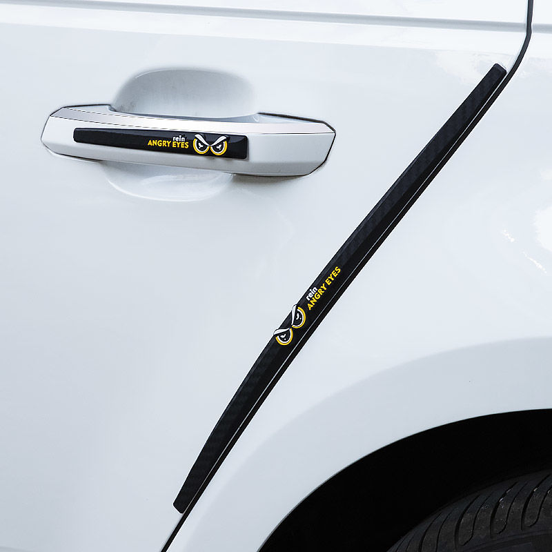 车门防撞条加长汽车门防撞条后视镜防刮蹭防擦条卡通透明防撞贴装饰