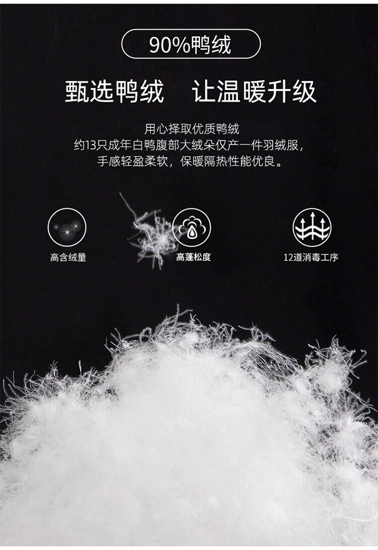 罗蒙新国标90白鸭绒羽绒服男90绒中长款羽绒衬衫外套高端商务羽绒服男