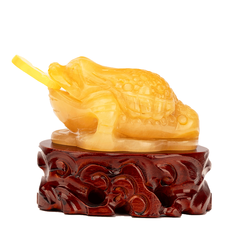 京石云玉石金蟾摆件富贵金蝉三足蟾蜍店铺客厅玄关开业礼品长50厘米