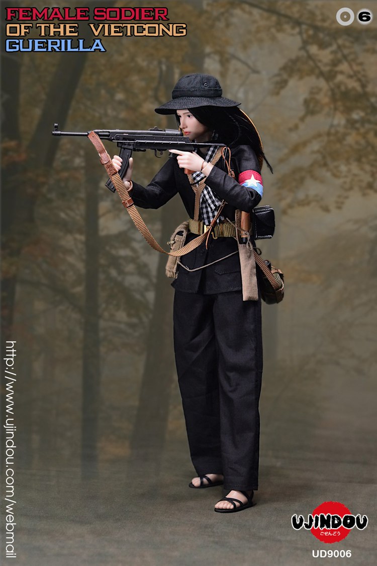 美女兵人手办ujindou越南16女兵人模型越共游击队ud9006女兵顺丰