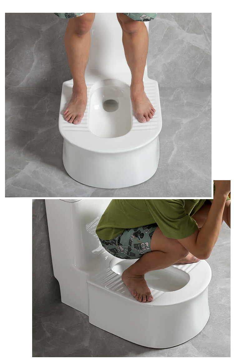 展缘智能马桶带洗手盆蹲坐两用一体侧排墙排后排式可蹲可坐双用蹲便器