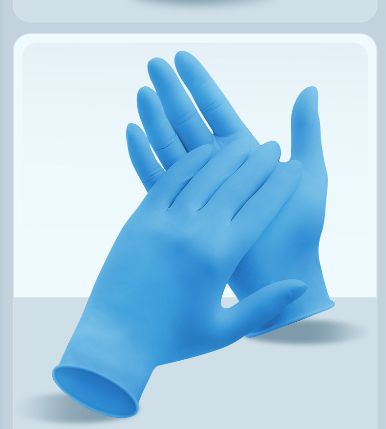 可孚 医用丁腈手套女胶皮一次性手术专用橡胶乳胶外科 丁腈耐用款 s01