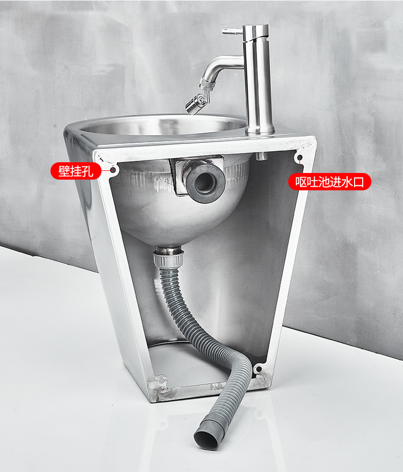 酒吧呕吐池酒吧304不锈钢英雄呕吐池夜店ktv卫生间厕所挂墙式洗手漱口