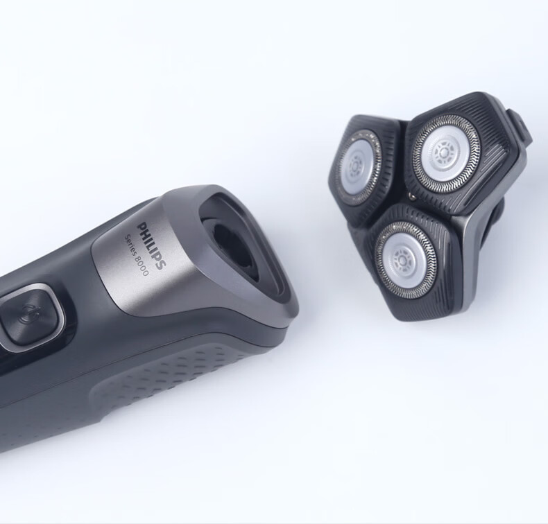 飞利浦黑蜂巢电动剃须刀s8050 智能肌能感应李现男士胡须刀刮胡刀