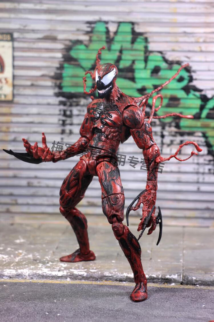 毒液hottoys漫威蜘蛛侠黑毒液模型盲盒可动人偶生日礼物玩具公仔 dst