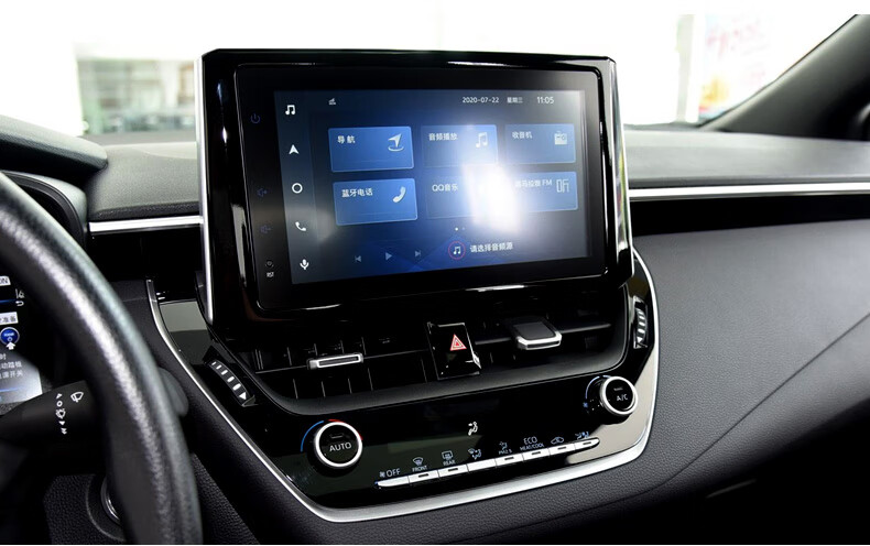 21款卡罗拉内饰贴纸雷凌中控贴膜20装饰面板21用品改装运动版 21款