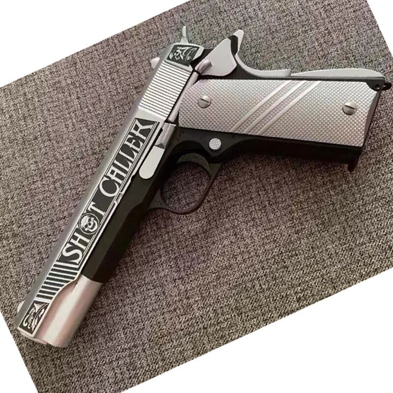 经典原厂zy1战鹰土豪金m1911模型玩具枪 全金自动空挂回膛可全拆大